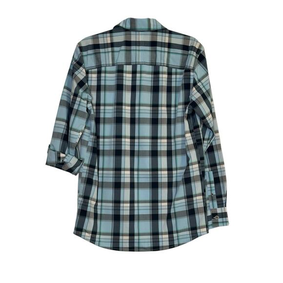 Wrangler Blue Plaid  ATG All Terrain Gear Utility Regular Fit Shirt size S - Picture 2 of 8